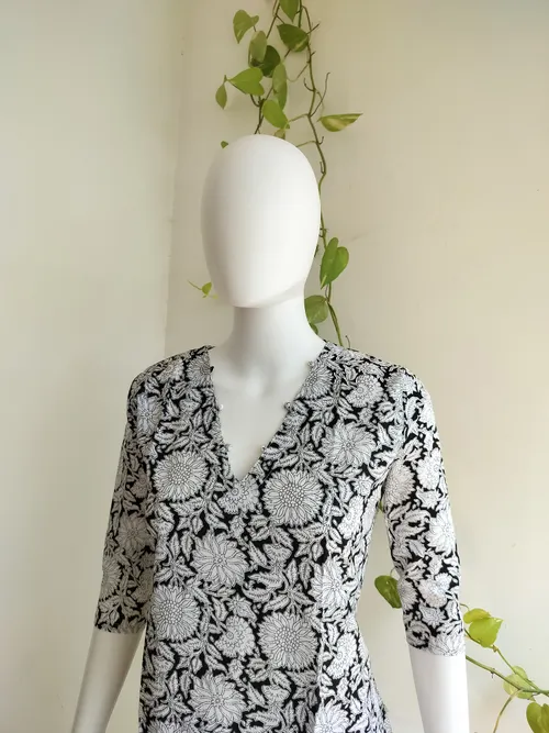 Cotton Flex Kurti - Kalamkari Print 2
